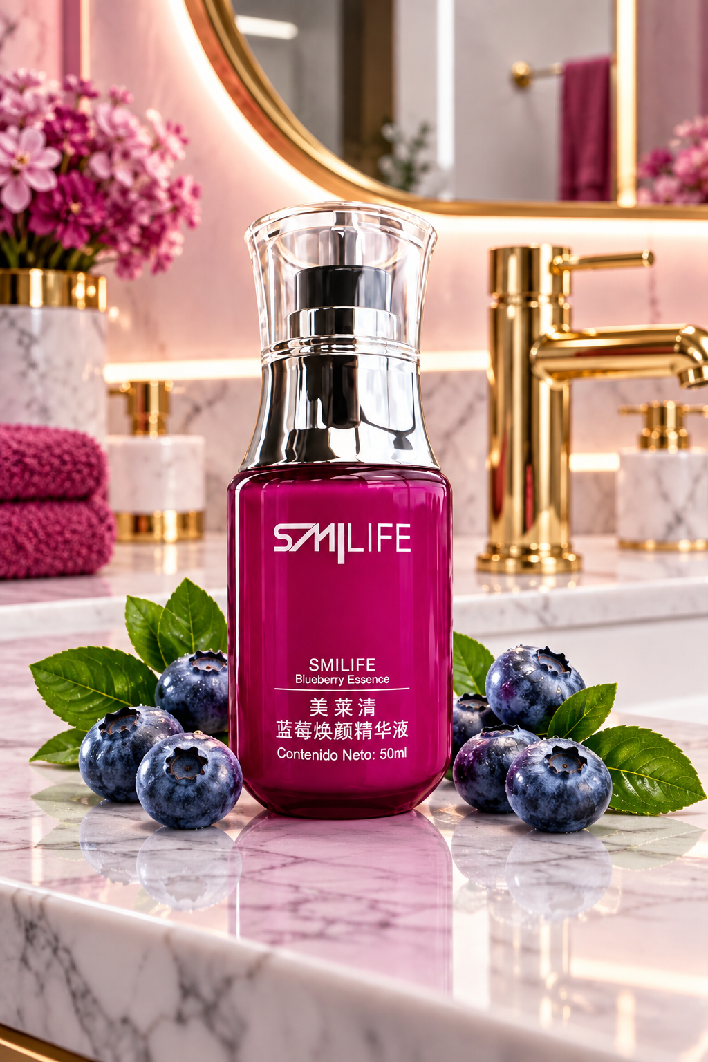 Frasco de BLUEBERRY ESSENCE, esencia facial con arándanos de 50 ml